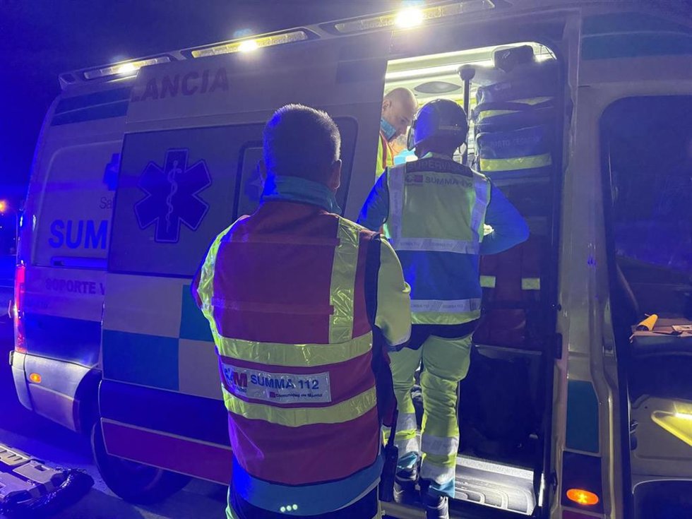 Herido crítico un ciclista tras ser atropellado por un turismo en las Rozas