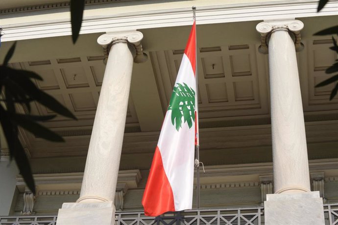 Archivo - Bandera de Líbano
