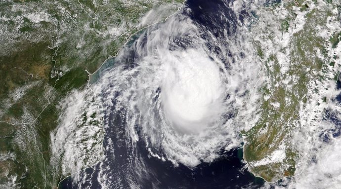 Archivo - Ciclón tropical Freddy el 8 de marzo de 2023 entre Madagascar y Mozambique