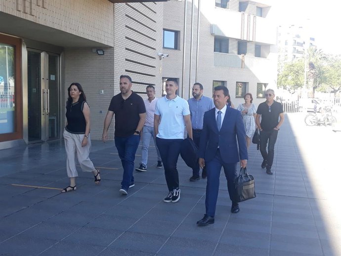 El regidor socialista Jorge Ribes a la seua entrada als jutjats