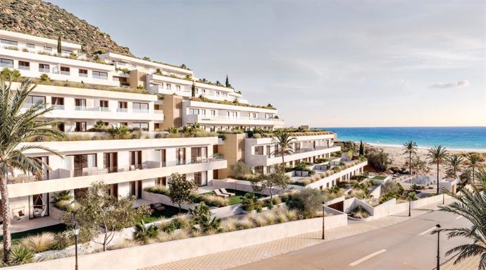 El residencial Las Terrazas, con fecha de entrega prevista para 2027 y una inversión total de 39,5 millones de euros, está ubicado en una de las zonas más privilegiadas del resort con impresionantes vistas al Mediterráneo.