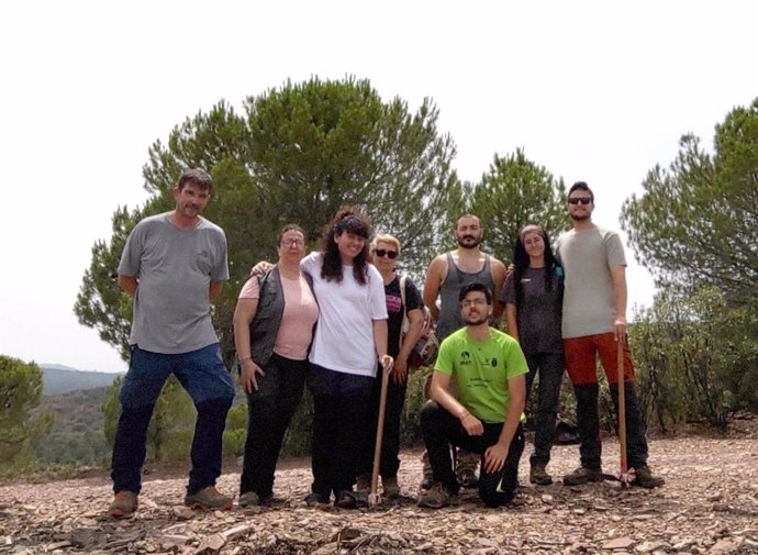 Equipo técnico que participa en el programa de voluntariado en arqueología de la UJA