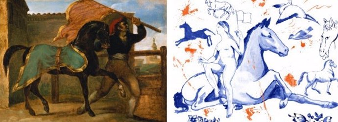 La dirección artística ha corrido a cargo del dúo Los Bravú con un diseño inspirado en el cuadro Carrera libre de caballos, de Théodore Géricault, pintado hacia 1817.