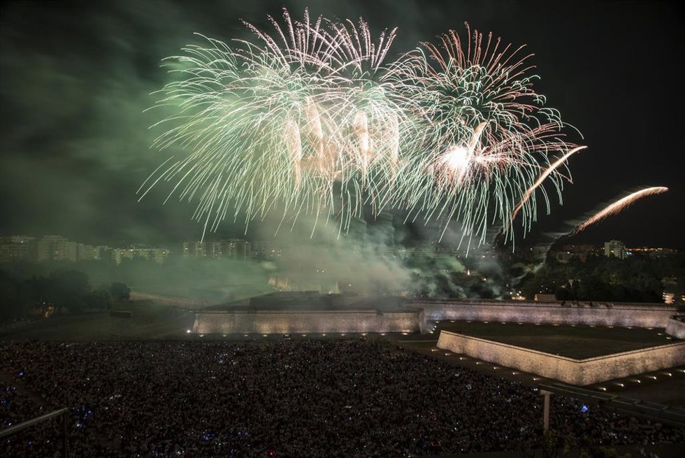 Archivo - Nueve diseñadores de seis países participan, del 6 al 14 de julio, en el XXIII Concurso Internacional de Fuegos Artificiales San Fermín en formato fuegos de autor