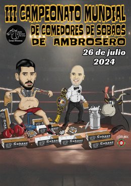 Cartel del III Campeonato Mundial de Comedores de Sobaos