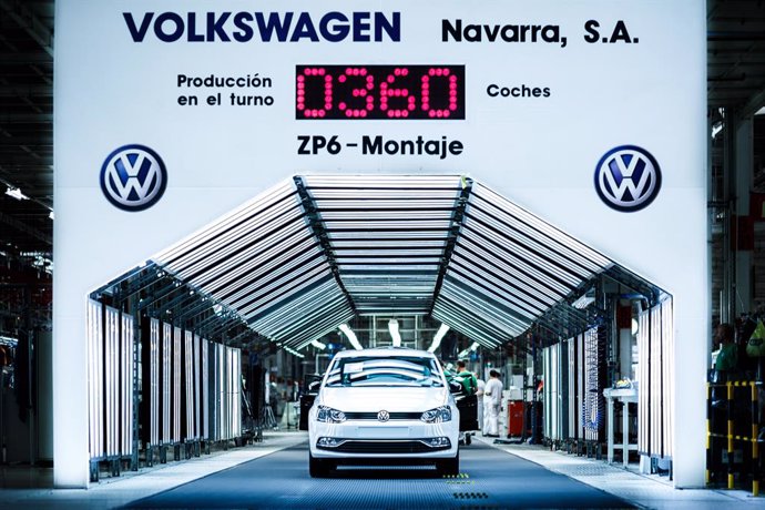 Archivo - Imagen de la producción del Volkswagen Polo en Landaben (Navarra)