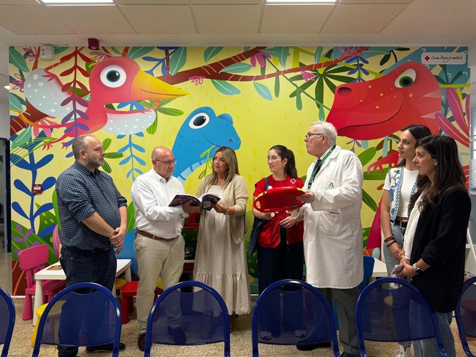 Visita a uno de los puntos infantiles del Hospital de Jaén.