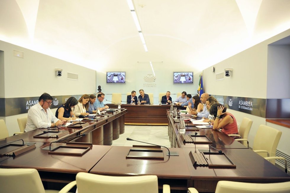 Reunión de la comisión no permanente de estudio sobre financiación autonómica abierta en la Asamblea