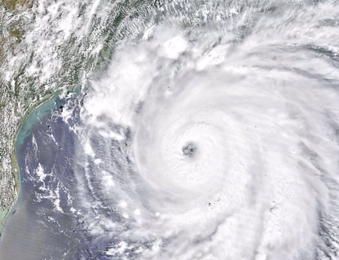 Archivo - Un huracán de 2020 sobre el Golfo de México, cerca de Houston, Texas y Nueva Orleans