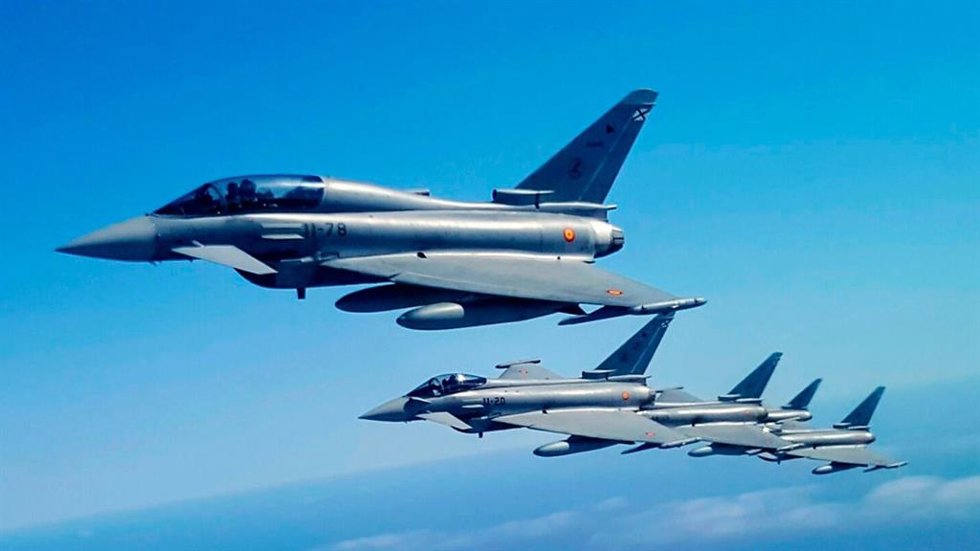 Archivo - Eurofighter del Ejército del Aire