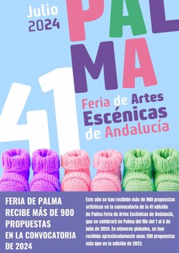 Archivo - Cartel de la 41ª edición de Palma Feria de Artes Escénicas de Andalucía.