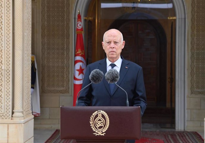Archivo - El presidente de Túnez, Kais Saied