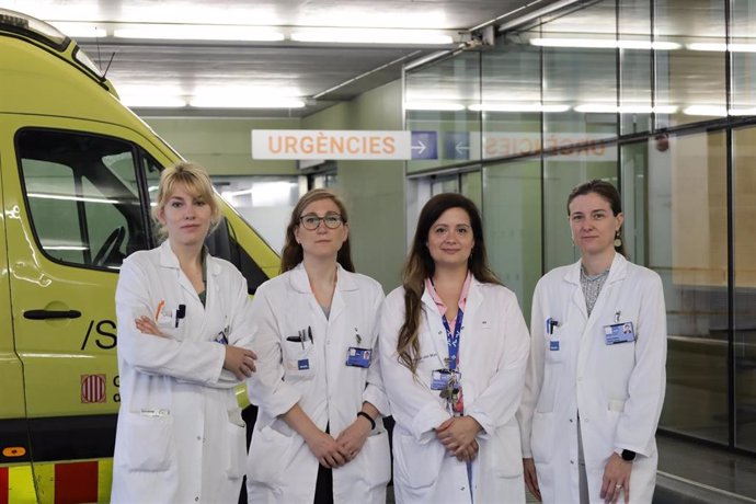Equipo responsable del projecto del nuevo código isquemia mesentérica aguda: Alina Velescu, Leyre Lorente, Ana M González y Laura Calsina