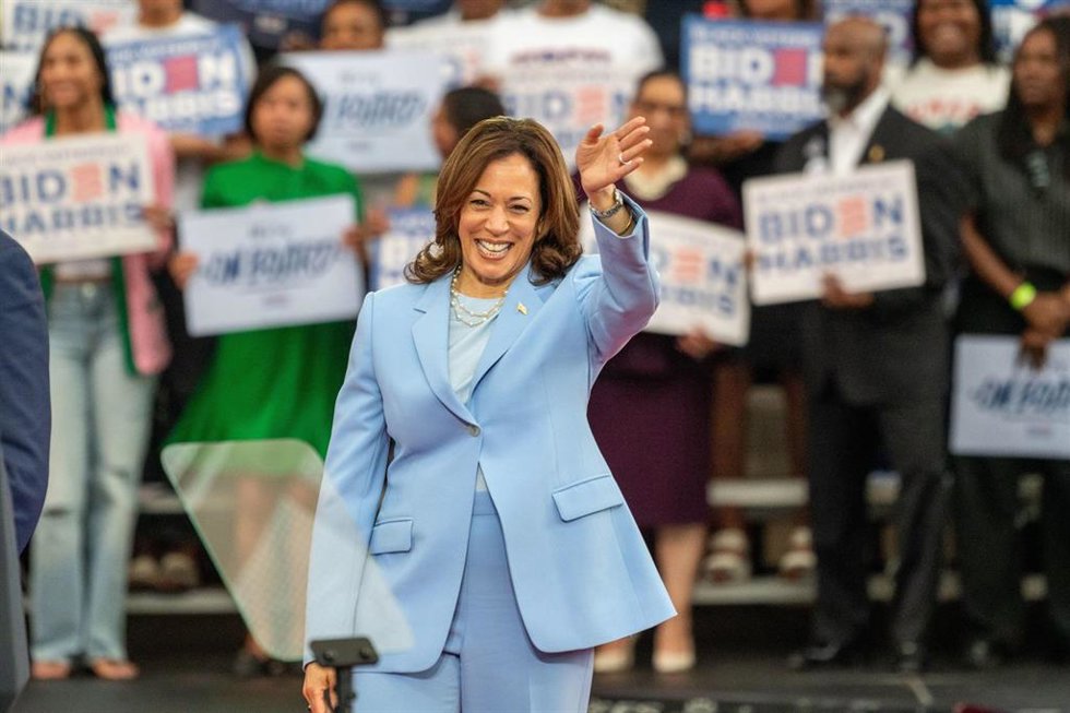 Archivo - Kamala Harris, vicepresidenta de Estados Unidos