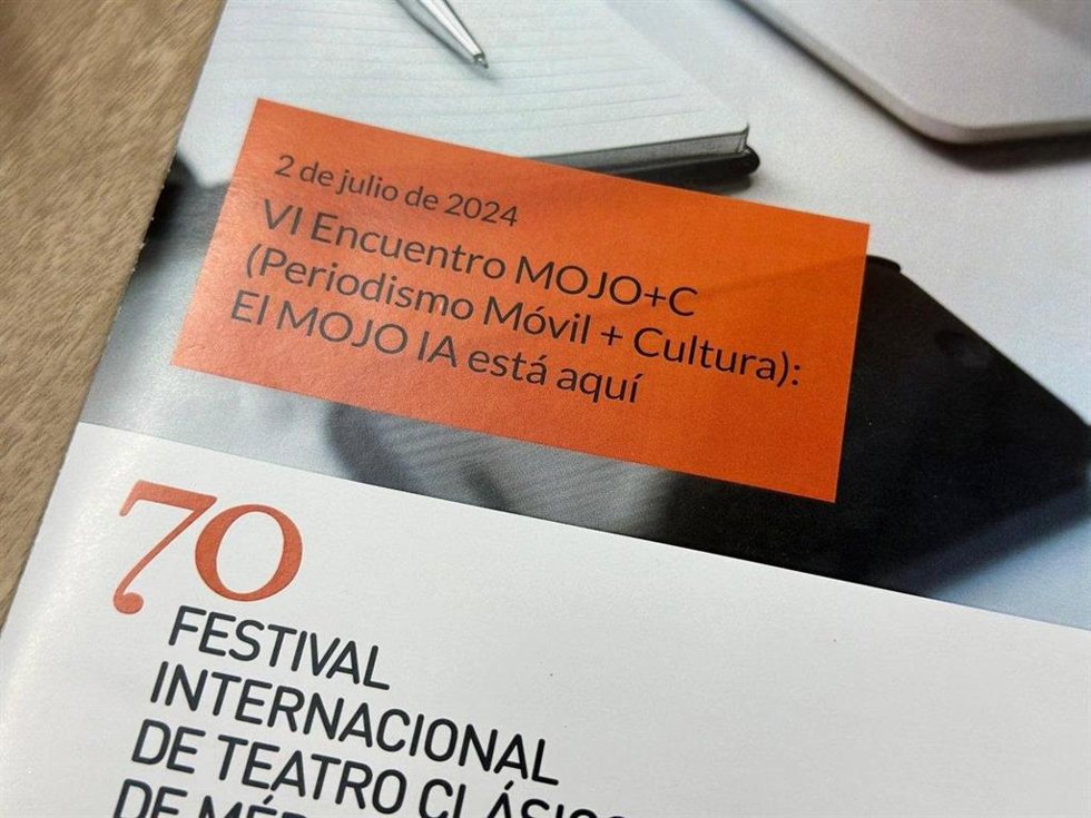 Folleto del VI Encuentro Internacional MOJO+C de Perriodismo y Cultura