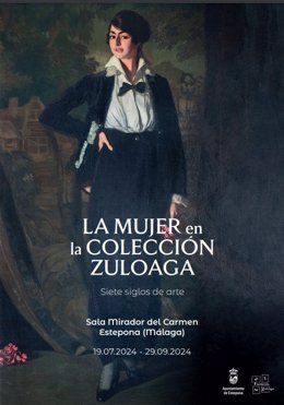 Cartel publicitario de la exposición 'La mujer en la colección Zuloaga. Siete siglos de arte'