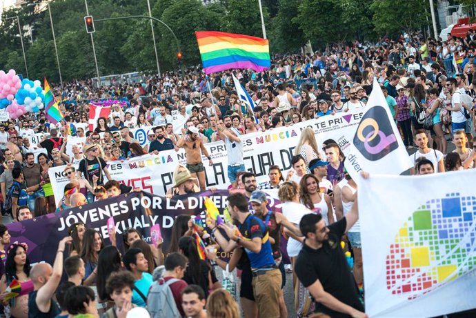 Archivo - Manifestación del Orgullo en Madrid