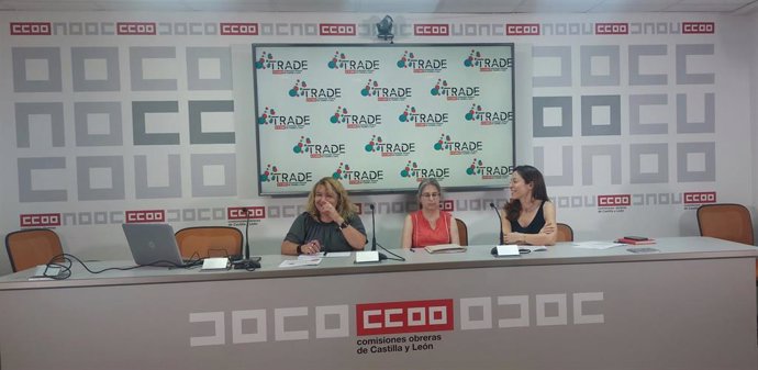 Ana María Vallejo, Isabel Berjón y Sara Gonzalez presnetan el infome trimestral de trabajo autónomo de Castilla y León