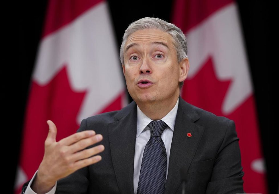 Archivo - Francois-Philippe Champagne, ministro de Ciencia e Innovación de Canadá.