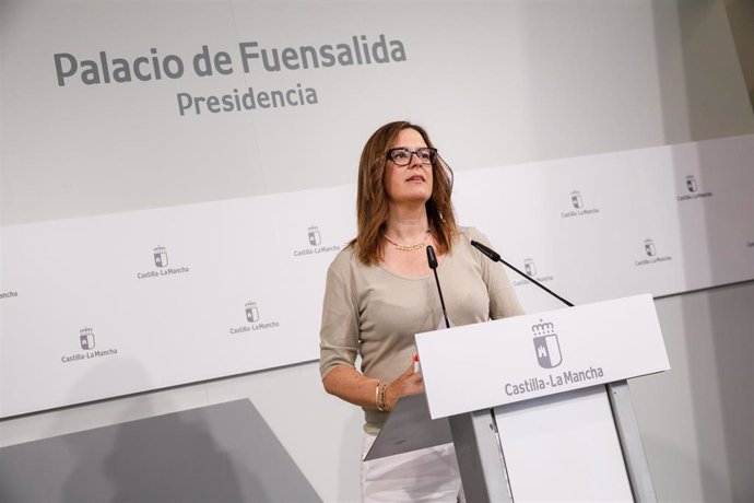 La portavoz del Gobierno de Castilla-La Mancha, Esther Padilla.