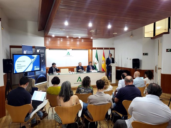 Presentación del informe del sector aeroespacial andaluz correspondiente al ejercicio 2023.