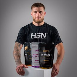 Aleks Topuria, hermano de Ilia, ficha por la marca de nutrición deportiva HSN.