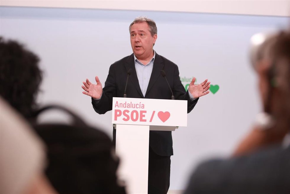 El secretario general del PSOE en Andalucía, Juan Espadas, en una imagen de archivo.