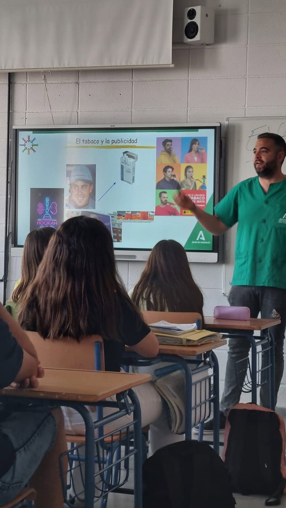 Un taller de prevención del tabaquismo.