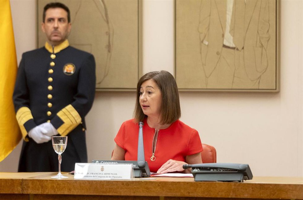La presidenta del Congreso, Francina Armengol, en el Congreso de los Diputados, a 21 de junio de 2024, en Madrid (España). 