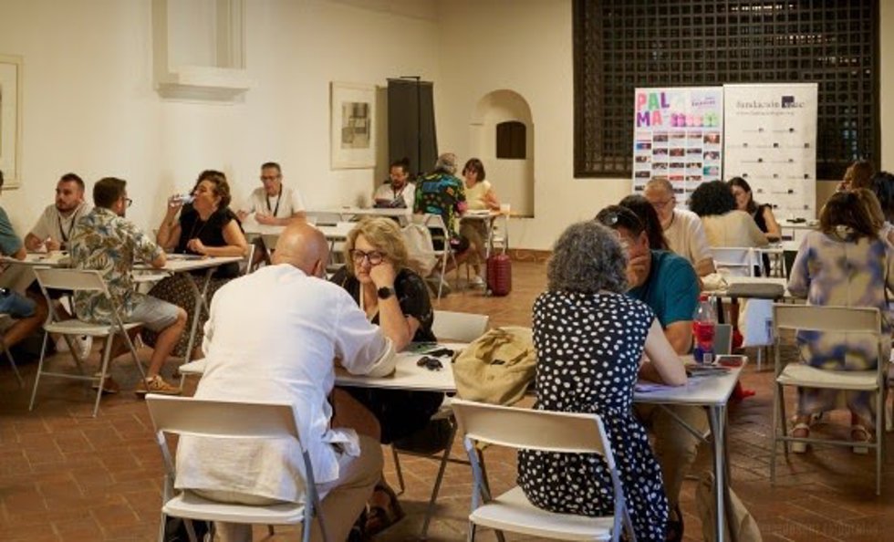 Un momento de la primera ronda 'one to one' entre compañías y programadores