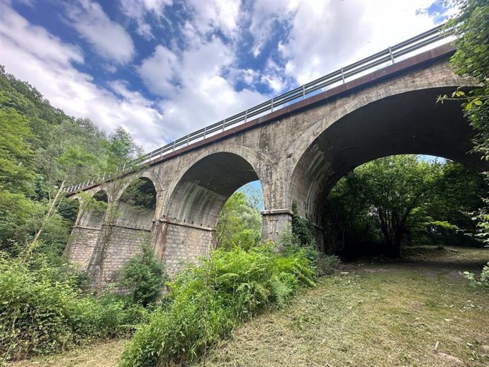 El actual puente entre Sant Pau de Segúries y Camprodón (Girona)