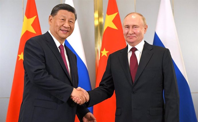 El presidente de China, Xi Jinping, y su homólogo ruso, Vladimir Putin