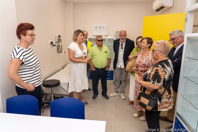 Imagen de la inauguración del nuevo consultorio médico de La Azohía