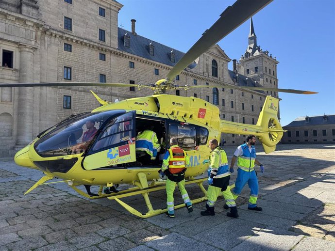 Herido grave un obrero al electrocutarse mientras colocaba una valla metálica en un San Lorenzo de El Escorial