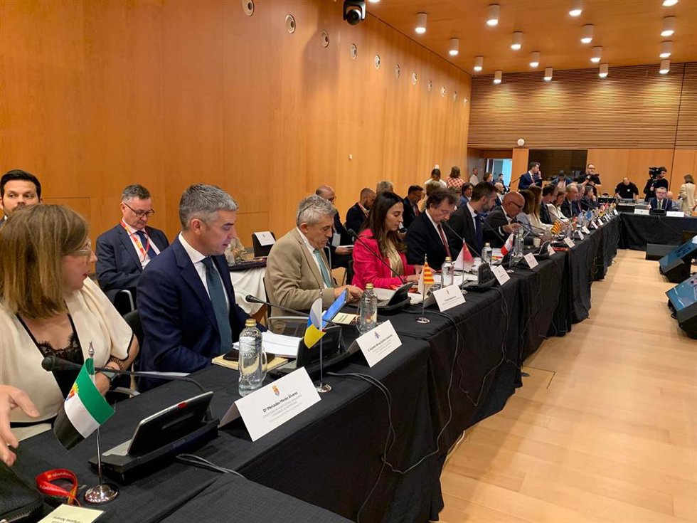 La consejera de Agua, Agricultura, Ganadería y Pesca, Sara Rubira, interviene en la Conferencia Sectorial Agricultura y Desarrollo Rural