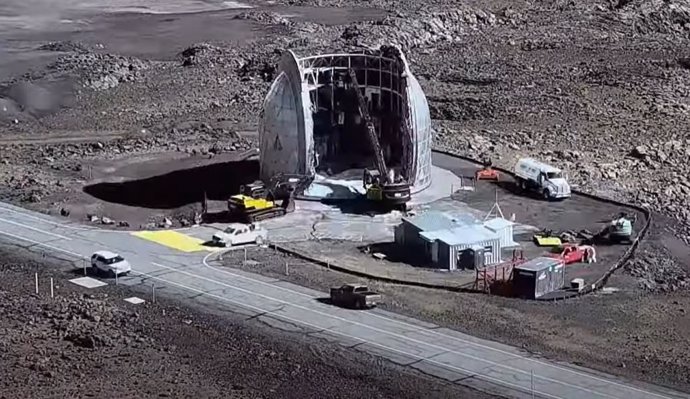 Desmontaje final del telescopio CSO y restauración del entorno