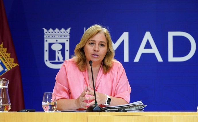 La vicealcaldesa de Madrid, Inma Sanz, en rueda de prensa posterior a la Junta de Gobierno