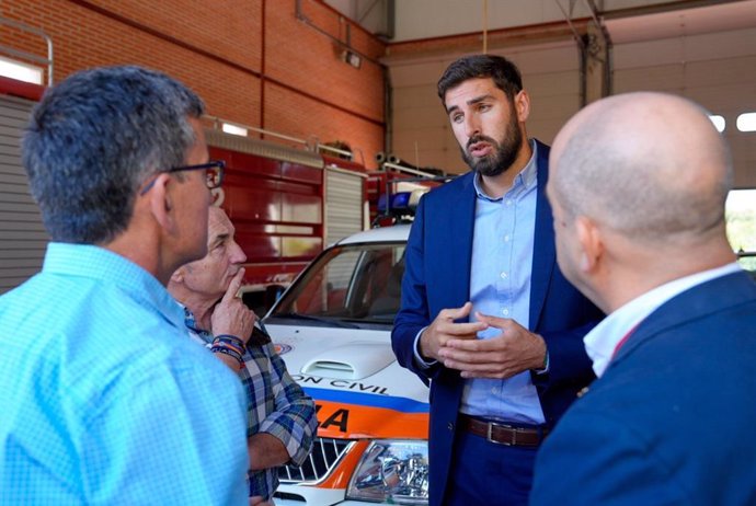 El vicepresidente y consejero de Interior, Emergencias y Ordenación del Territorio, José Ángel Antelo, en Moratalla