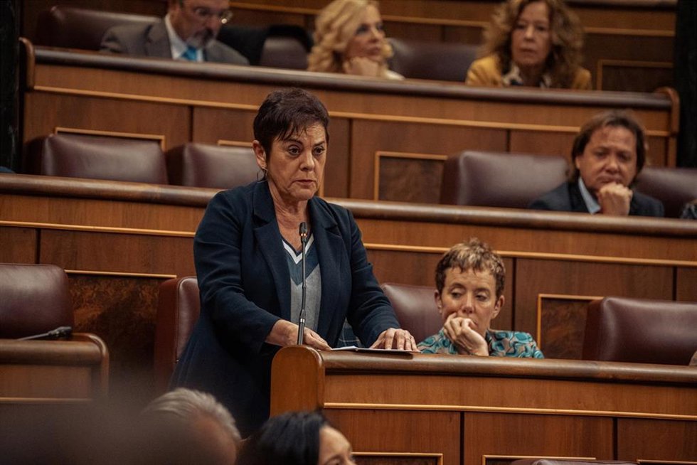 Archivo - La portavoz de EH Bildu Metxe Aizpurua, en el Congreso de los Diputados, a 20 de marzo de 2024, en Madrid (España).