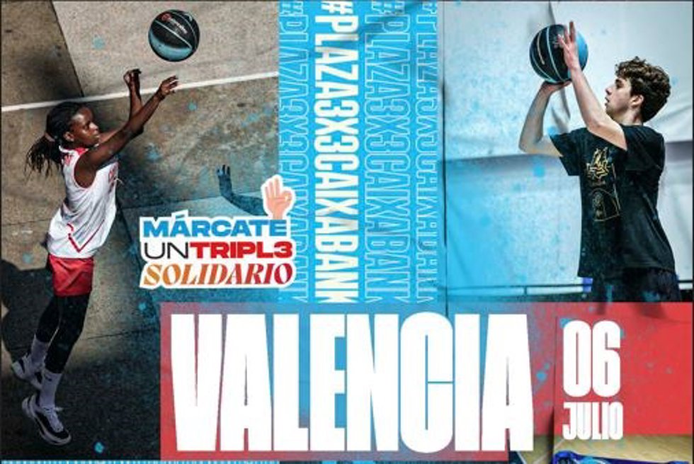 Cartel del Plaza 3x3 Caixabank 2024.