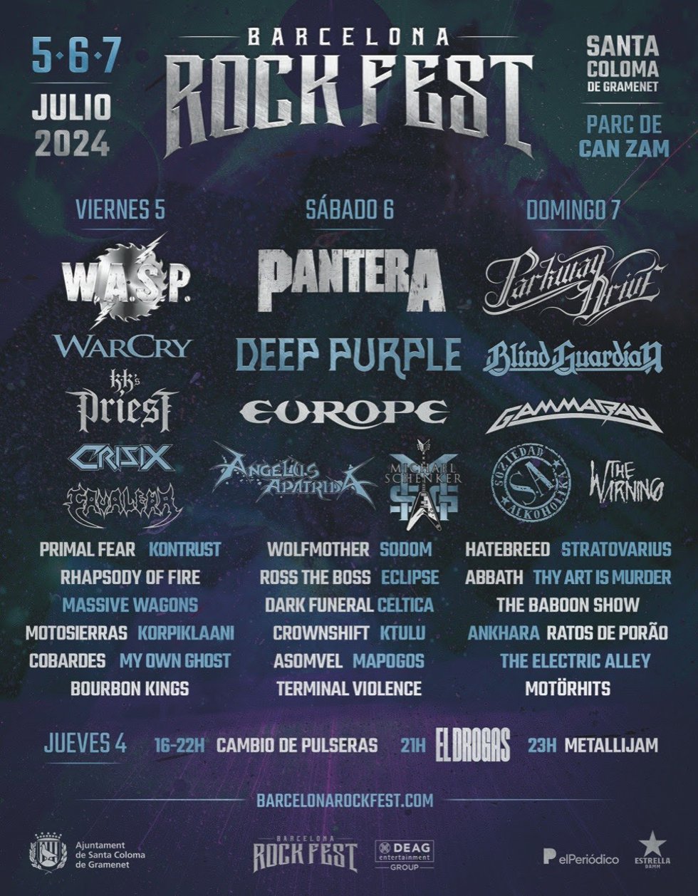 Cartel del Barcelona Rock Fest 2024