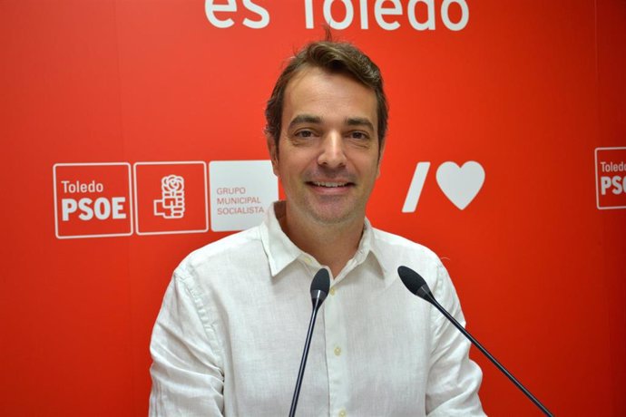 El viceportavoz del Grupo Municipal Socialista el Ayuntamiento de Toledo, Pablo García.