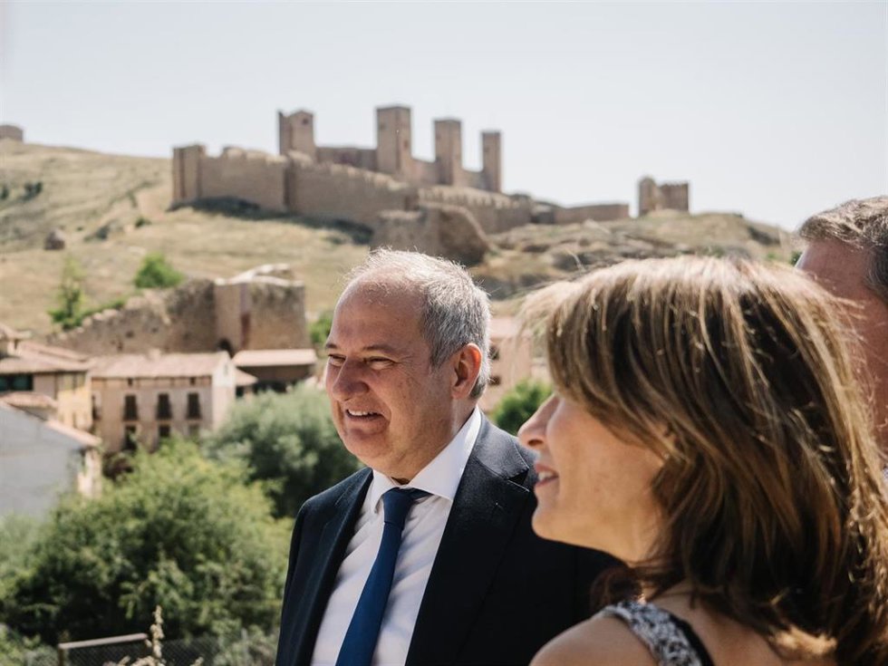 El ministro Jordi Hereu en Molina de Aragón (Guadalajara).