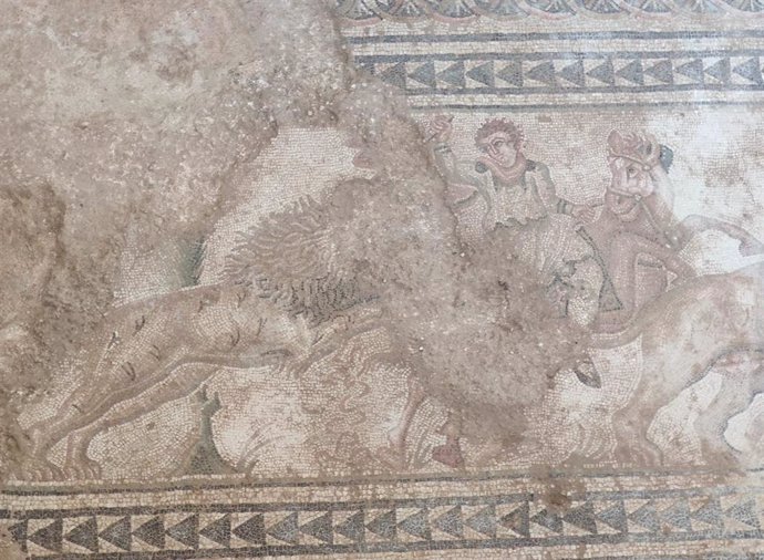 Archivo - Mosaico de la Villa Romana de Salar. 