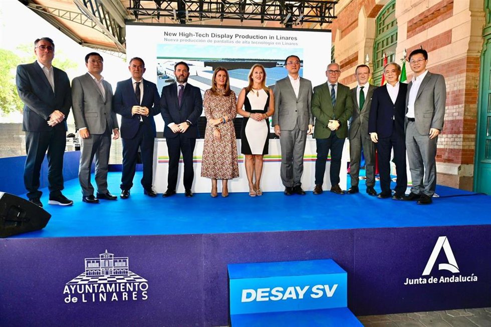 Presentación del proyecto de la multinacional Desay para instalar en Linares una fábrica de componentes para la automoción.