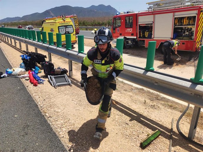 Imagen del lugar del accidente facilitada por el CEIS