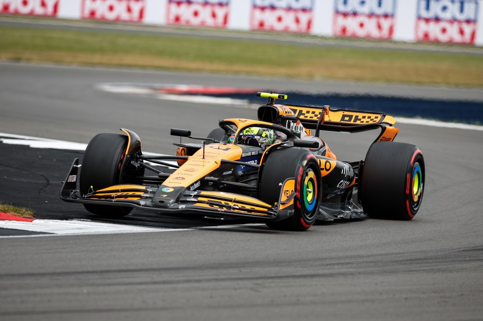 El piloto británico de F1 Lando Norris (McLaren), en el GP de Gran Bretaña 2024.