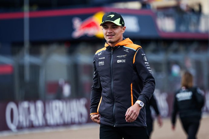 NORRIS Lando (gbr), McLaren F1 Team MCL38, portrait during the Formula 1 Qatar Airways British Grand Prix 2024, 12th round of the 2024 Formula One World Championship from July 5 to 7, 2024 on the Silverstone Circuit, in Silverstone, United Kingdom - Photo