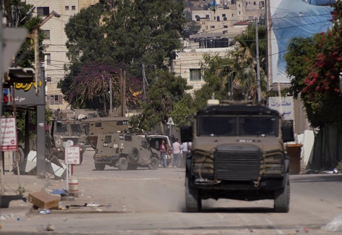 El Ejército de Israel en Yenín (Cisjordania)