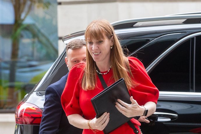 June 7, 2024, London, England, United Kingdom: Deputy Leader of Labour ANGELA RAYNER arrives at BBC ahead of general election debate.